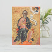 Orthodoxe icoon van de heilige apostel Andreas Kaart (Staand voorkant)