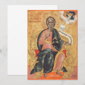 Orthodoxe icoon van de heilige apostel Andreas Kaart (Voorkant / Achterkant)
