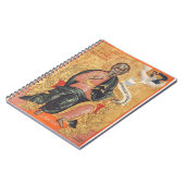 Orthodoxe icoon van de heilige apostel Andreas Notitieboek (Linkerzijde)