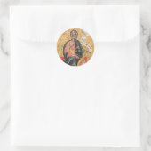 Orthodoxe icoon van de heilige apostel Andreas Ronde Sticker (Tas)