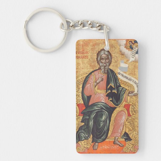 Orthodoxe icoon van de heilige apostel Andreas Sleutelhanger (Voorkant)