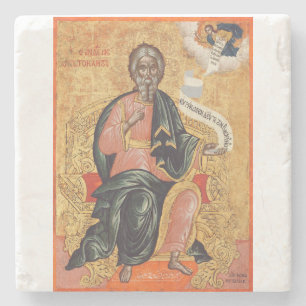 Orthodoxe icoon van de heilige apostel Andreas Stenen Onderzetter