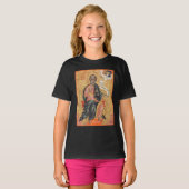 Orthodoxe icoon van de heilige apostel Andreas T-shirt (Voorkant volledig)