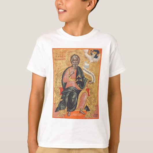 Orthodoxe icoon van de heilige apostel Andreas T-shirt (Voorkant)