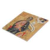 Orthodoxe icoon van de heilige apostel Andreas Tegeltje (Zijkant)
