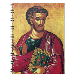Orthodoxe icoon van de heilige Lucas de Evangelist Notitieboek