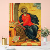 orthodoxe icoon van de heilige Marcus de Evangelis Acryl Bord (Huwelijk)
