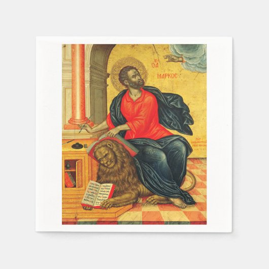 orthodoxe icoon van de heilige Marcus de Evangelis Servet (Voorkant)