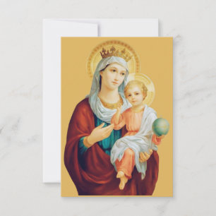 Orthodoxe icoon van de Maagd Maria Heilige kaart