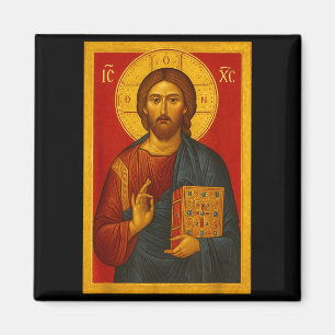 Orthodoxe icoon van Jezus Christus Pantocrator Magneet