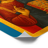 Orthodoxe icoon van Jezus Christus Pantocrator Poster (Hoek)