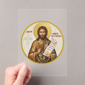 Orthodoxe icoon van Johannes de Doper Acryl Uitnodigingen (Insitu (Draagbaar))