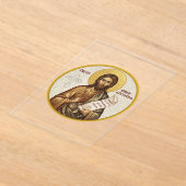 Orthodoxe icoon van Johannes de Doper Acryl Uitnodigingen (Laagn)