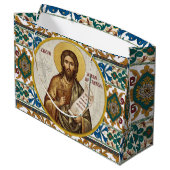 Orthodoxe icoon van Johannes de Doper Groot Cadeauzakje (Achterkant Gekanteld)