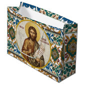 Orthodoxe icoon van Johannes de Doper Groot Cadeauzakje (Voorkant Gekanteld)