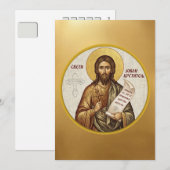 Orthodoxe icoon van Johannes de Doper Kaart (Voorkant / Achterkant)