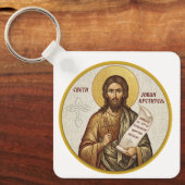 Orthodoxe icoon van Johannes de Doper Sleutelhanger (Voorkant)