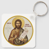 Orthodoxe icoon van Johannes de Doper Sleutelhanger (Achterkant)