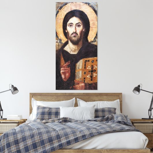 Orthodoxe icoon van onze Savior Jezus Christus Canvas Afdruk (Insitu (Slaapkamer))