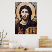 Orthodoxe icoon van onze Savior Jezus Christus Poster (Keuken)