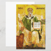 Orthodoxe icoon van Sint-Athanasius van Alexandrië (Voorkant / Achterkant)