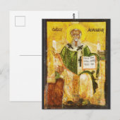 Orthodoxe icoon van Sint-Athanasius van Alexandrië Briefkaart (Voorkant / Achterkant)