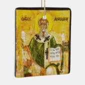 Orthodoxe icoon van Sint-Athanasius van Alexandrië Keramisch Ornament (Rechts)