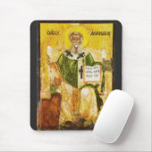 Orthodoxe icoon van Sint-Athanasius van Alexandrië Muismat (Met muis)