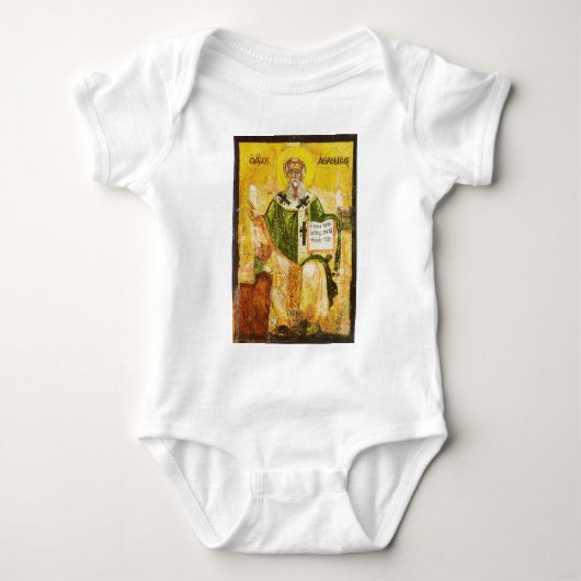 Orthodoxe icoon van Sint-Athanasius van Alexandrië Romper (Voorkant)