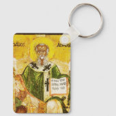 Orthodoxe icoon van Sint-Athanasius van Alexandrië Sleutelhanger (Achterkant)