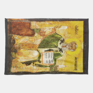 Orthodoxe icoon van Sint-Athanasius van Alexandrië Theedoek