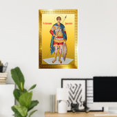 Orthodoxe icoon van Sint Demetrius Poster (Thuiskantoor)