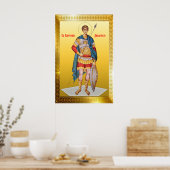 Orthodoxe icoon van Sint Demetrius Poster (Keuken)