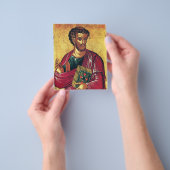 Orthodoxe icoon van Sint Lucas de Evangelist Flyer (Hand)