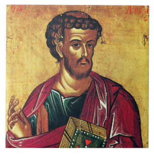 Orthodoxe icoon van Sint Lucas de Evangelist Tegeltje