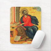Orthodoxe icoon van Sint Marcus de Evangelist Muismat (Met muis)