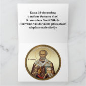 Orthodoxe icoon van Sint-Nicolaas 10 Kaart (Binnen)