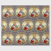 Orthodoxe icoon van Sint-Nicolaas Cadeaupapier (Vlak)