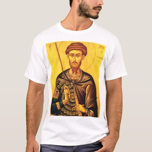 Orthodoxe icoon van Sint-Theodorus Tiro T-shirt (Voorkant)