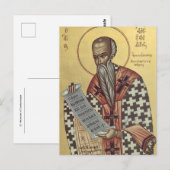 Orthodoxe icoon van St. Alexander van Constantinop Briefkaart (Voorkant / Achterkant)