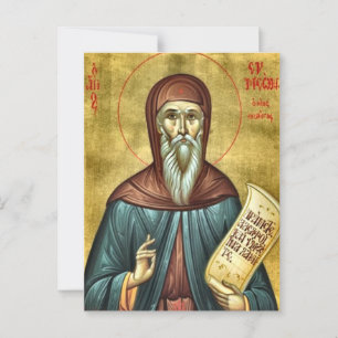 Orthodoxe icoon van St. Symeon de Nieuwe Theoloog Briefkaart