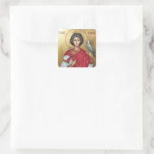Orthodoxe icoon van St. Tryphon van Campsada Vierkante Sticker (Tas)