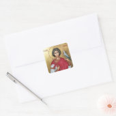 Orthodoxe icoon van St. Tryphon van Campsada Vierkante Sticker (Envelop)