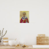 Orthodoxe icoonprent van St. Dorotheus van Tyrus Poster (Keuken)