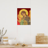  orthodoxe ikon, Angel Gabriel Poster (Keuken)