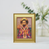 Orthodoxe ikon van een heilige briefkaart (Staand voorkant)