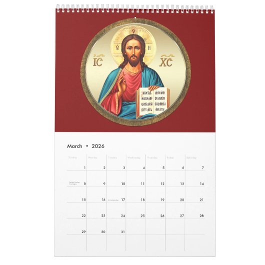 Orthodoxe kalender 2025 (Mar 2026)