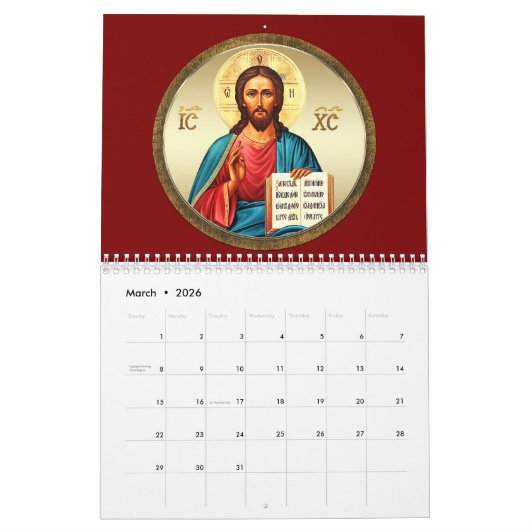 Orthodoxe kalender 2025 (Mar 2026)