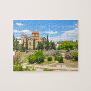 Orthodoxe kathedraal in Athene, Griekenland Legpuzzel