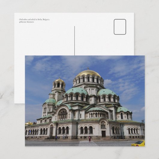 Orthodoxe kathedraal in Sofia, Bulgarije Briefkaart (Voorkant / Achterkant)